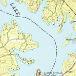 United States Geological Survey Lloyd Shoals Dam, GA (1964, 24000-Scale) digital map