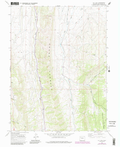 United States Geological Survey Lo 7 Hill, CO (1966, 24000-Scale) digital map