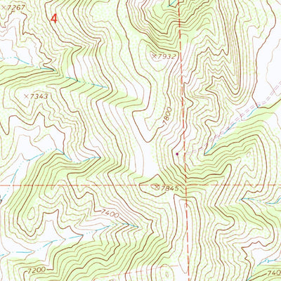 United States Geological Survey Lo 7 Hill, CO (1966, 24000-Scale) digital map