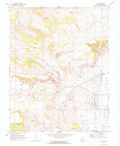 United States Geological Survey Loa, UT (1969, 24000-Scale) digital map