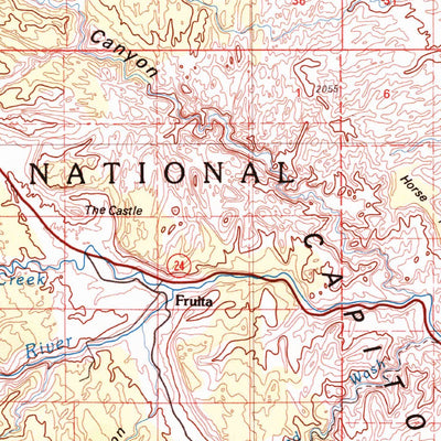 United States Geological Survey Loa, UT (1980, 100000-Scale) digital map