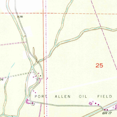 United States Geological Survey Lobdell, LA (1953, 24000-Scale) digital map