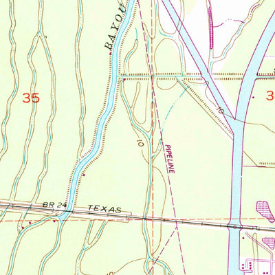 United States Geological Survey Lobdell, LA (1953, 24000-Scale) digital map