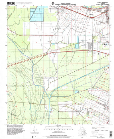 United States Geological Survey Lobdell, LA (1998, 24000-Scale) digital map