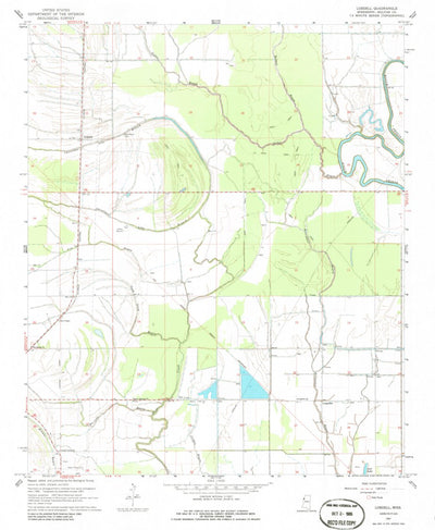 United States Geological Survey Lobdell, MS (1967, 24000-Scale) digital map