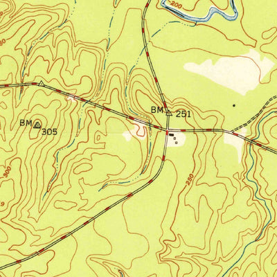 United States Geological Survey Lobelia, NC (1950, 24000-Scale) digital map