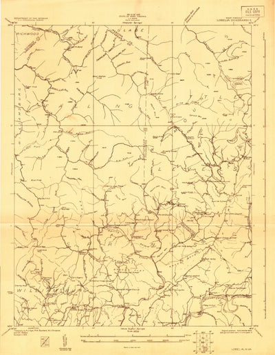 United States Geological Survey Lobelia, WV (1923, 48000-Scale) digital map