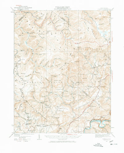 United States Geological Survey Lobelia, WV (1935, 62500-Scale) digital map