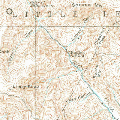 United States Geological Survey Lobelia, WV (1935, 62500-Scale) digital map