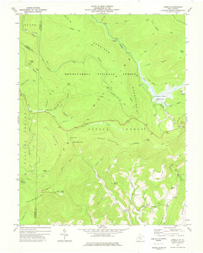 United States Geological Survey Lobelia, WV (1973, 24000-Scale) digital map