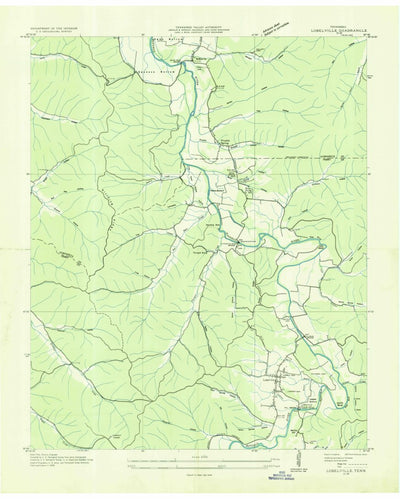 United States Geological Survey Lobelville, TN (1936, 24000-Scale) digital map