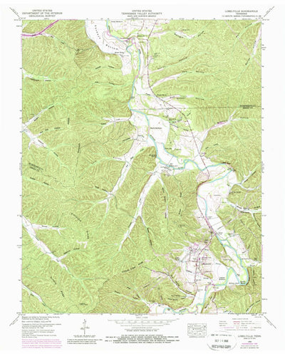 United States Geological Survey Lobelville, TN (1950, 24000-Scale) digital map