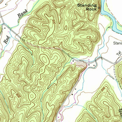 United States Geological Survey Lobelville, TN (1950, 24000-Scale) digital map