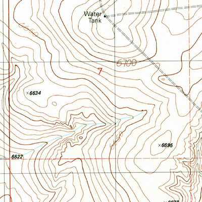 United States Geological Survey Lobo Hill NE, NM (1990, 24000-Scale) digital map