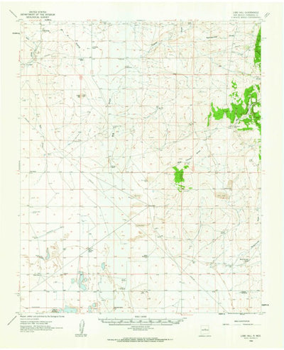 United States Geological Survey Lobo Hill, NM (1960, 62500-Scale) digital map