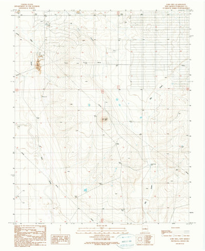 United States Geological Survey Lobo Hill, NM (1990, 24000-Scale) digital map