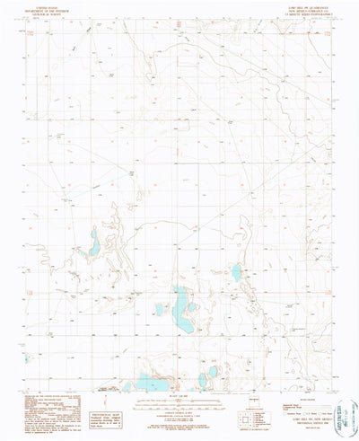 United States Geological Survey Lobo Hill SW, NM (1990, 24000-Scale) digital map