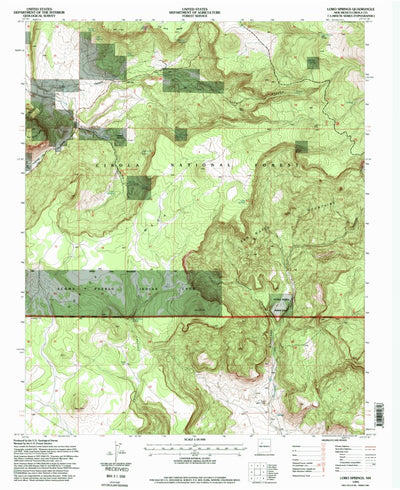 United States Geological Survey Lobo Springs, NM (1995, 24000-Scale) digital map