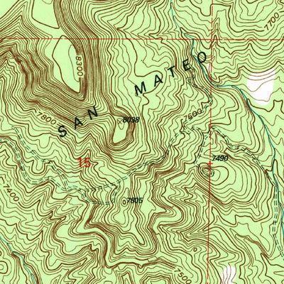 United States Geological Survey Lobo Springs, NM (1995, 24000-Scale) digital map