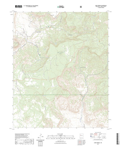 United States Geological Survey Lobo Springs, NM (2023, 24000-Scale) digital map