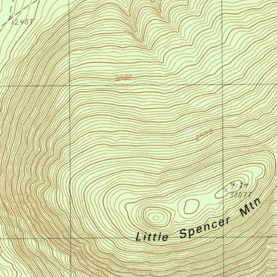 United States Geological Survey Lobster Mountain, ME (1989, 24000-Scale) digital map