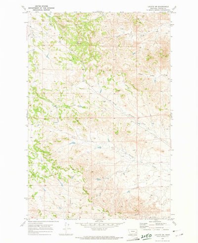 United States Geological Survey Locate SW, MT (1969, 24000-Scale) digital map