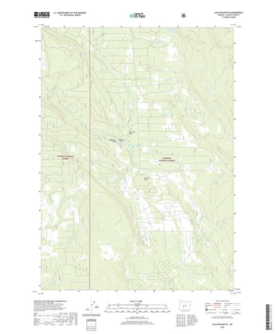 United States Geological Survey Location Butte, OR (2020, 24000-Scale) digital map
