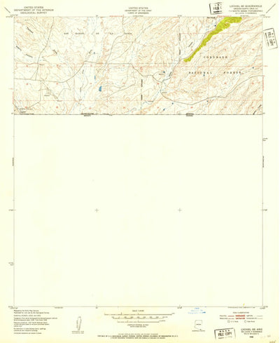 United States Geological Survey Lochiel, AZ (1948, 24000-Scale) digital map