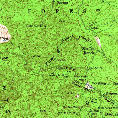 United States Geological Survey Lochiel, AZ (1958, 62500-Scale) digital map
