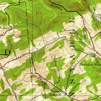 United States Geological Survey Lock Haven, PA (1921, 62500-Scale) digital map