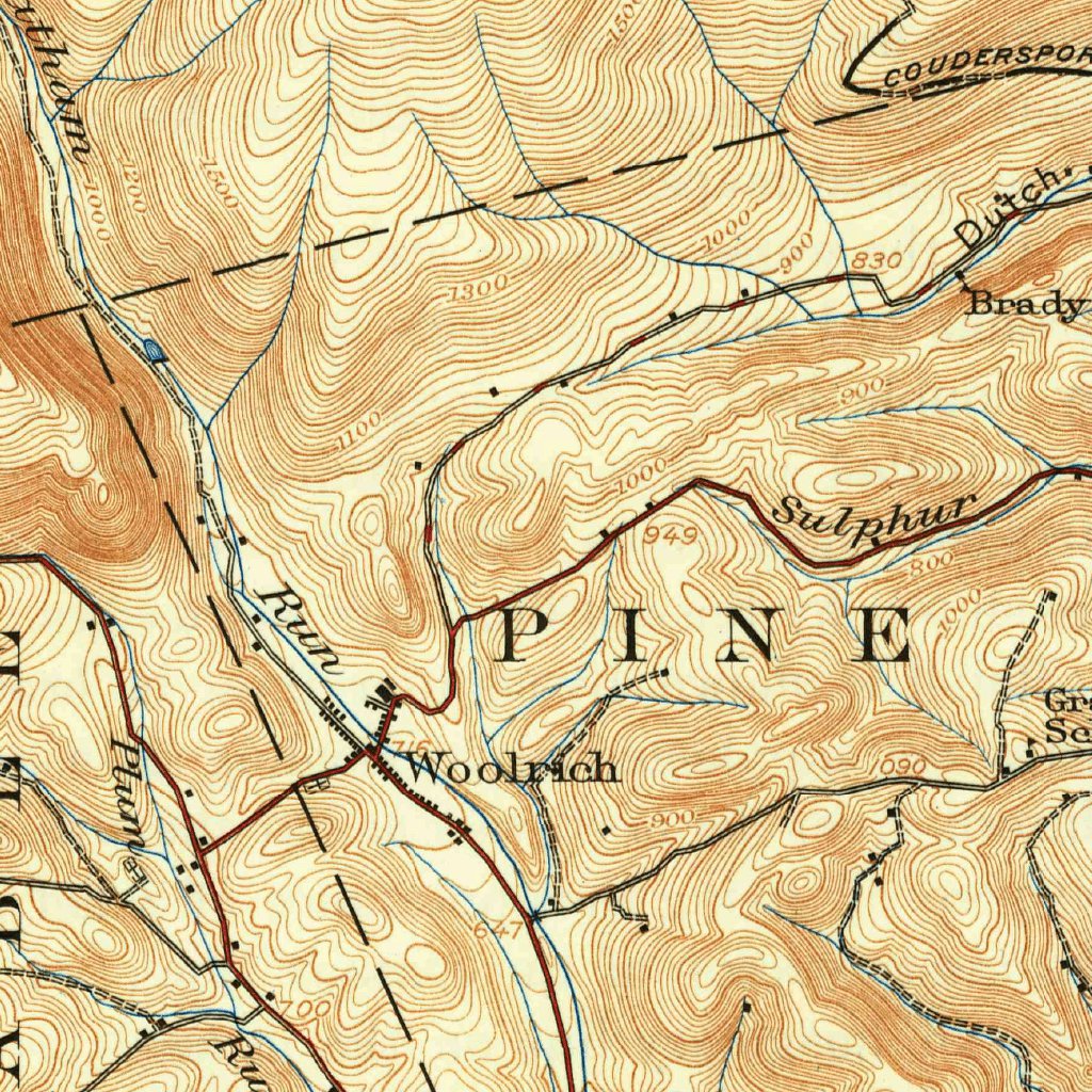 Lock Haven, PA (1923, 62500-Scale) Map by United States Geological ...