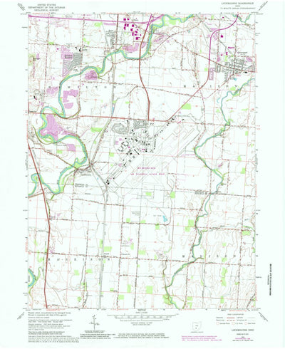 United States Geological Survey Lockbourne, OH (1964, 24000-Scale) digital map