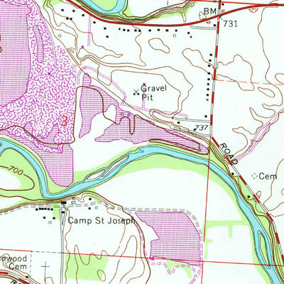 United States Geological Survey Lockbourne, OH (1964, 24000-Scale) digital map