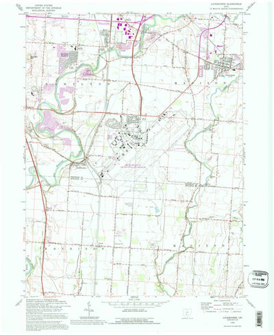 United States Geological Survey Lockbourne, OH (1992, 24000-Scale) digital map