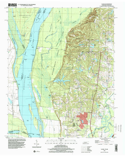 United States Geological Survey Locke, TN-AR (1997, 24000-Scale) digital map