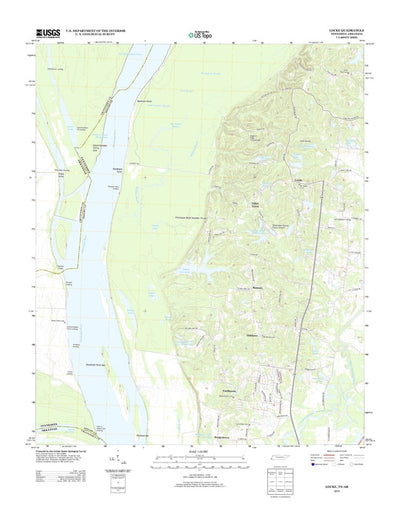 United States Geological Survey Locke, TN-AR (2013, 24000-Scale) digital map