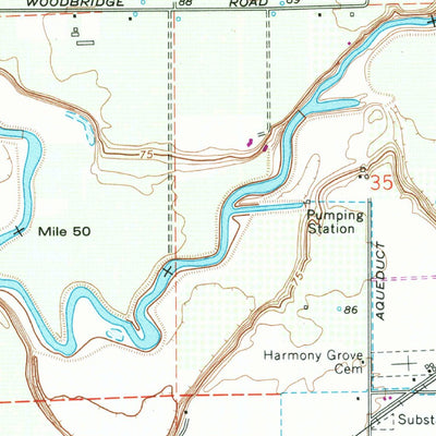 United States Geological Survey Lockeford, CA (1968, 24000-Scale) digital map