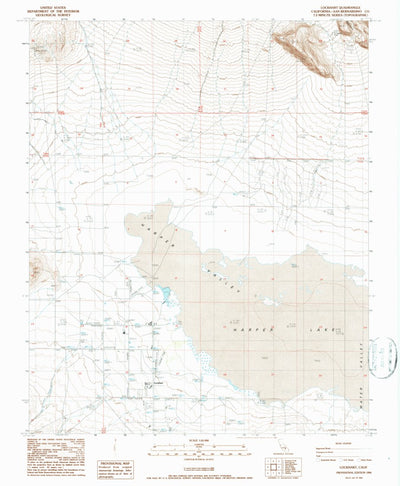 United States Geological Survey Lockhart, CA (1986, 24000-Scale) digital map