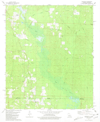 United States Geological Survey Lockhart, LA-AR (1981, 24000-Scale) digital map