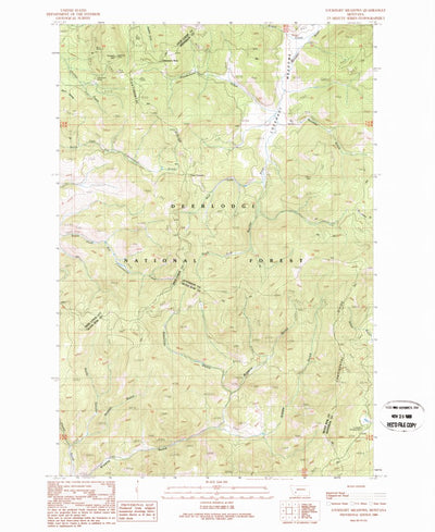 United States Geological Survey Lockhart Meadows, MT (1989, 24000-Scale) digital map