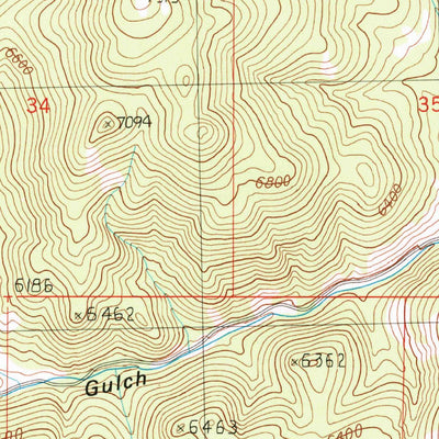 United States Geological Survey Lockhart Meadows, MT (1989, 24000-Scale) digital map