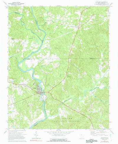 United States Geological Survey Lockhart, SC (1972, 24000-Scale) digital map