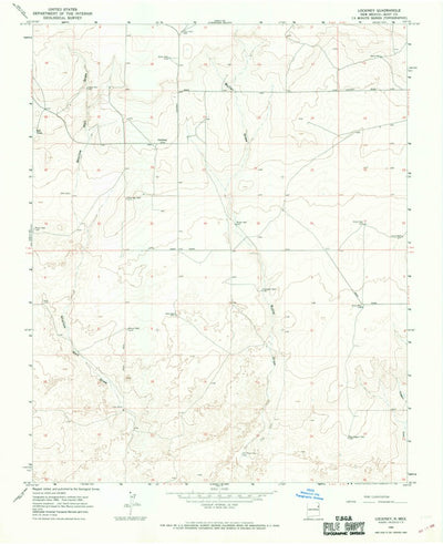 United States Geological Survey Lockney, NM (1966, 24000-Scale) digital map