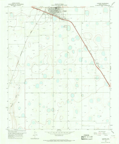 United States Geological Survey Lockney, TX (1965, 24000-Scale) digital map