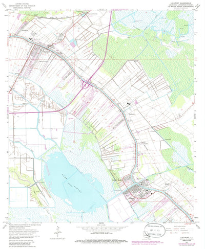 United States Geological Survey Lockport, LA (1963, 24000-Scale) digital map