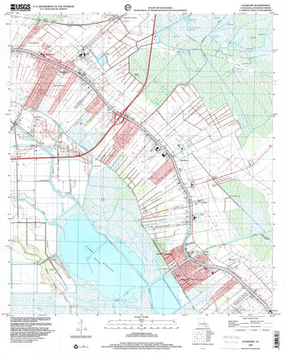 United States Geological Survey Lockport, LA (1998, 24000-Scale) digital map