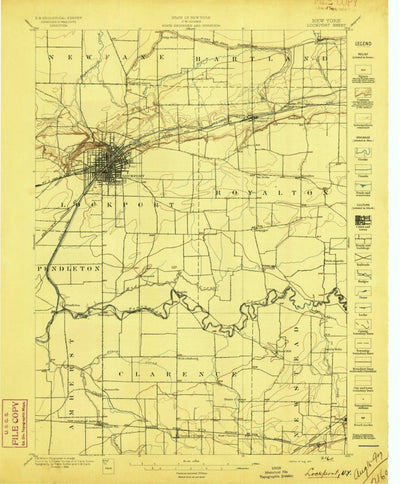 United States Geological Survey Lockport, NY (1897, 62500-Scale) digital map