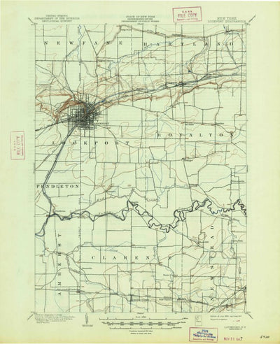United States Geological Survey Lockport, NY (1902, 62500-Scale) digital map