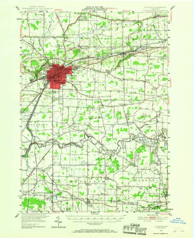 United States Geological Survey Lockport, NY (1948, 62500-Scale) digital map