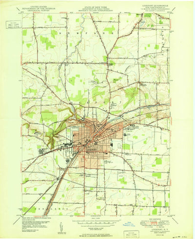 United States Geological Survey Lockport, NY (1950, 24000-Scale) digital map